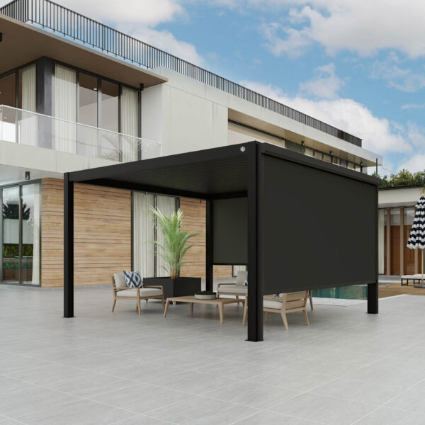 Aluminum Pergolas black Add-Ons by PatioSphere