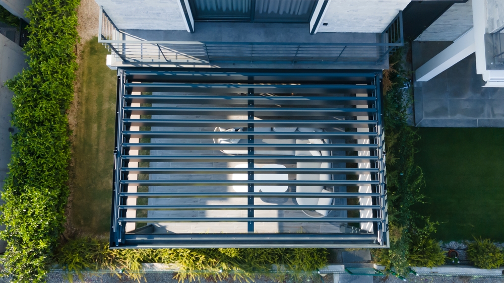 louvered pergola